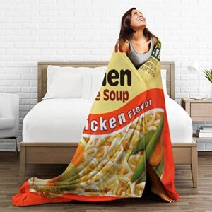 Soft Cozy Ramen Flannel Instant Noodle Soup Blanket Couch Sofa Lightweight Bed Plush Throw Blanket 40"X50"