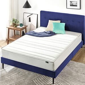 Zinus Wen Wood Deluxe Platform Bed Frame, Full & 8 Inch Foam and Spring Mattress/CertiPUR-US Certified Foams/Mattress-in-a-Box, Full