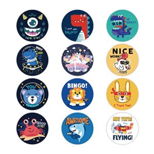 stickers for teachers elementary reward stickers motivational stickers teacher stickers, sticker roll teacher supplies for classroom intermediate 900pcs stickers for kids in 12 designs 1 inch