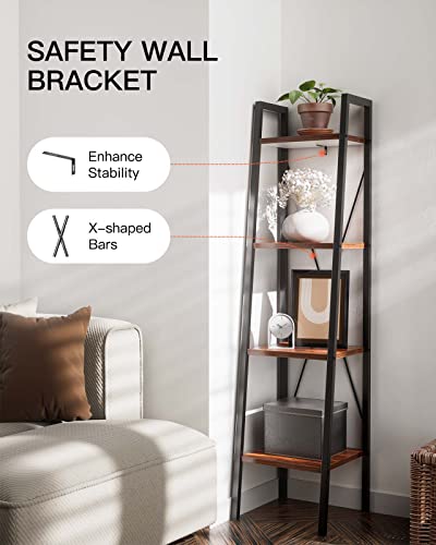 Pipishell 5 Tier Corner Shelf and 4 Tier Ladder Shelf