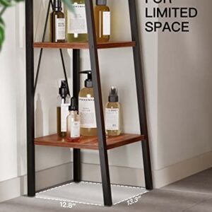 Pipishell 5 Tier Corner Shelf and 4 Tier Ladder Shelf