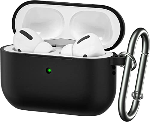 for Airpods Pro 2nd Generation Case Cover 2022, Soft Silicone Skin Cover Shock-Absorbing Protective Case with Keychain for New Apple Airpods Pro Case [Front LED Visible]