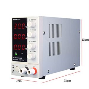 DC Power Supply Variable 0-30V 0-6A 180W Adjustable Switching Regulated Power Supply Digital Power Supply with High Precision 4-Digits Display