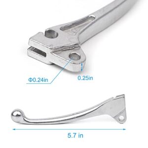 Minho Dirt Bike Silver Left Drum Brake Lever Fit for GY6 50cc 125cc 150cc 139QMB 157QMI Roketa Jonway Taotao Chinese Scooter Moped Mini Bike Parts