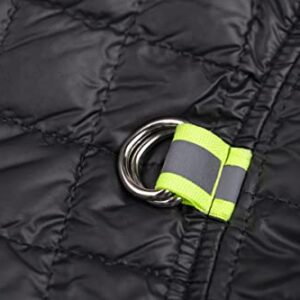 Miaododo Winter Small Medium Dog Coat Windproof,High Collar Dog Jacket Cotton-Padded for Puppy Cat Doggie Pets Dog Clothes Apparel Clothing with Zipper and D Ring