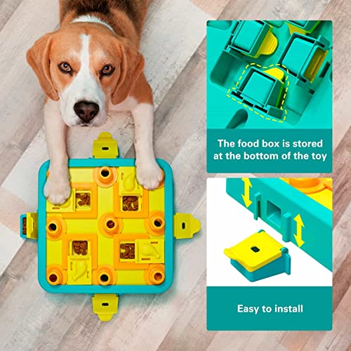 ONE PIX Dog Puzzle Toys, Level 3 in 1 Interactive Pet Toys Treat Puzzle Food Games Feeders, IQ Training & Mental Enrichment for Dog/Large/Medium/Small Dogs Gift