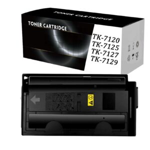mysec black toner cartridge tk- 7120 7121 7125 7127 7129 compatible for kyocera taskalfa 3212i printer cartridge