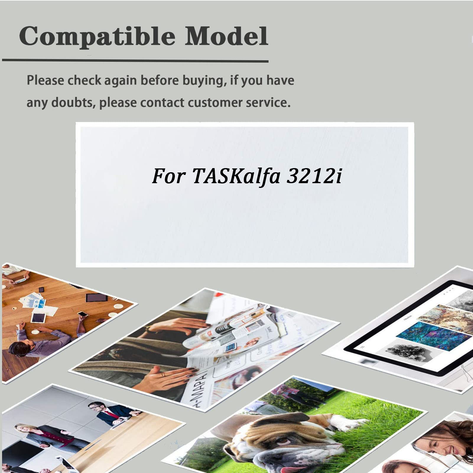 MYSEC Black Toner Cartridge TK- 7120 7121 7125 7127 7129 Compatible for Kyocera TASKalfa 3212i Printer Cartridge