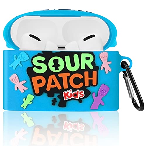 WowChic for AirPods Pro 2019/Pro 2 Case 2022 Soft Silicone Cute 3D Cartoon Food Fashion Kawaii Cool Fun Funny Unique Shell for Apple Airpod Air pods Cover Cases for Men Girls Women Boys Blue Kids