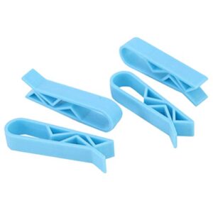 Cabilock 20pcs Trash Bag Clip Simple Pratical Fixed Waste Bin Bag Holder Rubbish Clip Garbage Can Clamp Holder (Blue)