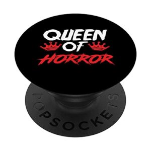 womens queen of horror movie fan popsockets swappable popgrip