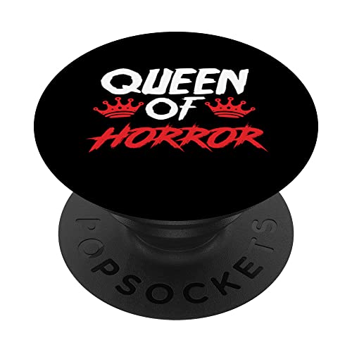 Womens Queen Of Horror Movie Fan PopSockets Swappable PopGrip