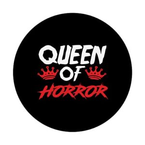 Womens Queen Of Horror Movie Fan PopSockets Swappable PopGrip