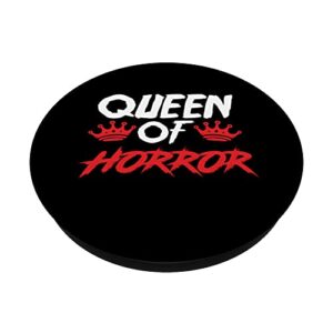 Womens Queen Of Horror Movie Fan PopSockets Swappable PopGrip