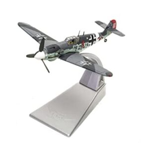 Corgi Diecast Messerschmitt Bf 109G-2 'Red 1' Luftwaffe 1:72 WWII German Military Aircraft Display Model AA27111, Black