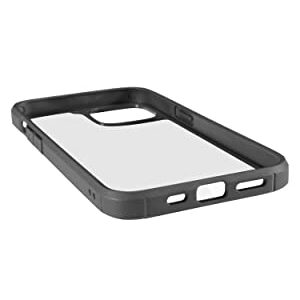 OUTERFACTOR Clear iPhone 13 Phone Case Protective Cover - Shockproof & Drop Tested - Slim Profile - Max Impact Absorption - Rugged Military Grade - Phone 13 case 6.1" Black Edges