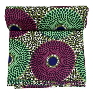 African Wax Prints Fabric New Ankara Bazin 6 Yards African Cloth for Party Dress (P067)