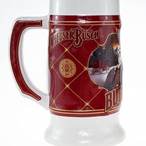 2022 Budweiser Limited Edition Collectors SERIES #43 Clydesdale Holiday Stein - Ceramic Beer Mug - Christmas Gift for Men, Father, Husband - Collectable Room Decor for Den, Man Cave, Home Bar