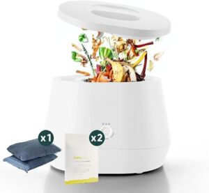 lomi | world's first smart waste electric kitchen composter | turn waste into natural fertilizer with a single button with lomi classic, the smart waste™ electric kitchen composter (lomi bundle)