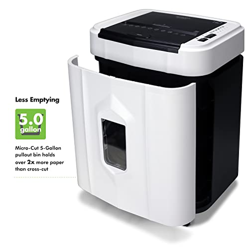 Aurora AU120MB 120-Sheet Auto Feed High Security Micro-Cut Paper Shredder / 30 Minutes (White/Black)