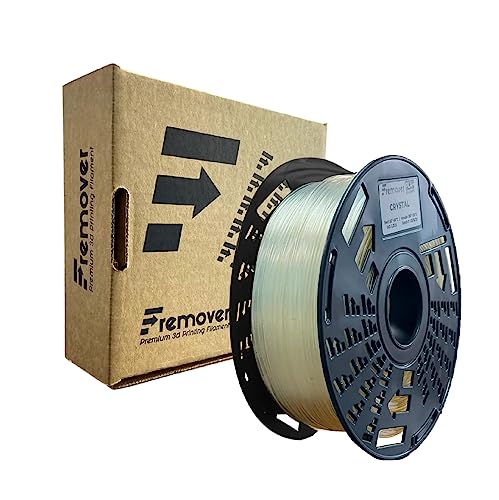 Filament 1.75mm PLA, 3D Printer Filament, Filament 1 KG Spool, Filament PLA Dimensional Accuracy 0.03 mm, 3D Printing Filament, 3D Filament PLA (Crystal)