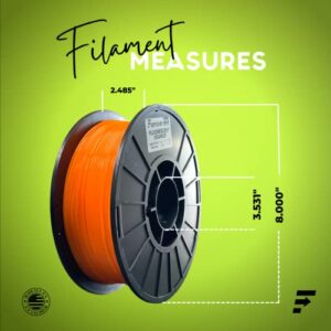 Filament 1.75mm PLA, 3D Printer Filament, Filament 1 KG Spool, Filament PLA Dimensional Accuracy 0.03 mm, 3D Printing Filament, 3D Filament PLA (Crystal)