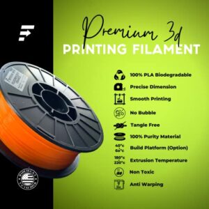 Filament 1.75mm PLA, 3D Printer Filament, Filament 1 KG Spool, Filament PLA Dimensional Accuracy 0.03 mm, 3D Printing Filament, 3D Filament PLA (Crystal)