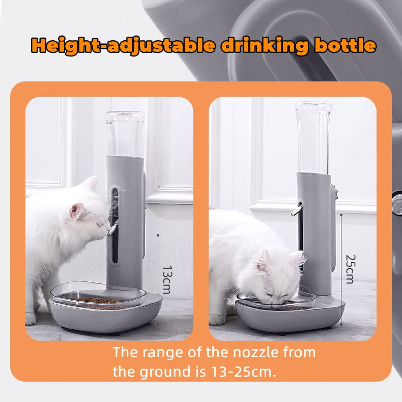 Tnfeeon Automatic Dog Water Bowl Dispenser for Cat Pet Animal,Dog Standing Water Dispenser Bowl Automatic Detachable Pet Drinking Feeder for Dogs Cats 680ml