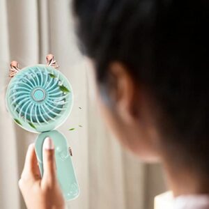 TENDYCOCO Handheld Fan 2sets Cartoon for Outdoor Hand Portable Functional Charging Cooling Multi- Small Women Fan Lightweight Desktop of Pocket Fans Multifunctional Men, Desk Portable Fan