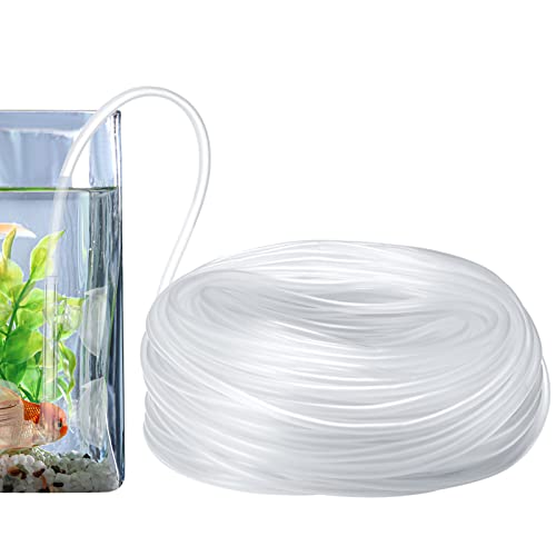 Zhengmy 230 ft Standard Size Airline Tubing for Fish Tank Clear and Flexible Aquarium Air Pump Accessories 3/16'' Tubing for Fish Tank Air Pump, Aquariums, Terrariums