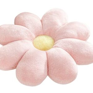 HXIYAN Sunflower Cushion Sofa, Living Room, Flower Pillow, Floating Window Decoration, Household furnishings, Bedside Pillow, Plush (23.6in, Pink)