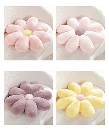 HXIYAN Sunflower Cushion Sofa, Living Room, Flower Pillow, Floating Window Decoration, Household furnishings, Bedside Pillow, Plush (23.6in, Pink)