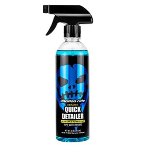 voodoo ride® vr-1029 ceramic quick detailer high gloss finish water beading - pina colada scent, 16 fluid ounces