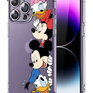 Coralogo for iPhone 14 Pro Max TPU Case Cute Cartoon Kawaii Character Funny Unique Fashion Fun Stylish Soft Cases Girls Girly Women Kids Phone Cover for iPhone 14 Pro Max 6.7 Inches(Dishini Family)