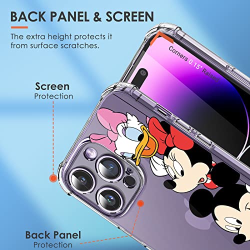 Coralogo for iPhone 14 Pro Max TPU Case Cute Cartoon Kawaii Character Funny Unique Fashion Fun Stylish Soft Cases Girls Girly Women Kids Phone Cover for iPhone 14 Pro Max 6.7 Inches(Dishini Family)