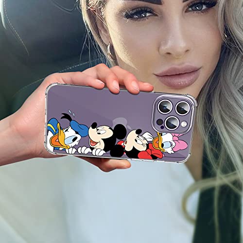 Coralogo for iPhone 14 Pro Max TPU Case Cute Cartoon Kawaii Character Funny Unique Fashion Fun Stylish Soft Cases Girls Girly Women Kids Phone Cover for iPhone 14 Pro Max 6.7 Inches(Dishini Family)