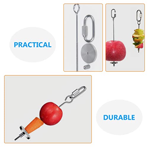 PATKAW 3Pcs Bird Food Holder Bird Skewer Stainless Steel Parrot Fruit Vegetable Stick Holder Small Feeder for Bird Parrot