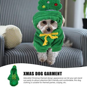 PATKAW Pet Santa Costume Chinese New Year Dog Costumes Santa Claus Pet Coat Spring Festival Cat Suit Christmas Warm Winter Dog Clothes Puppy Lunar New Year Party Dress