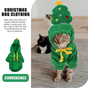 PATKAW Pet Santa Costume Chinese New Year Dog Costumes Santa Claus Pet Coat Spring Festival Cat Suit Christmas Warm Winter Dog Clothes Puppy Lunar New Year Party Dress