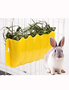 4pcs bunny hay feeder guinea pig hay holder less wasted hay rack manger rabbit food dispenser for small pets guinea pig rabbit chinchilla