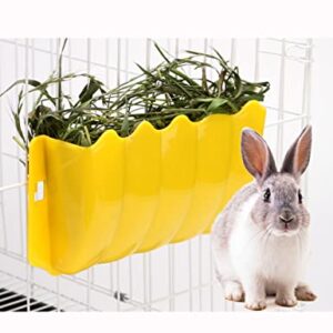 4Pcs Bunny Hay Feeder Guinea Pig Hay Holder Less Wasted Hay Rack Manger Rabbit Food Dispenser for Small Pets Guinea Pig Rabbit Chinchilla