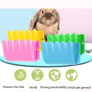 4Pcs Bunny Hay Feeder Guinea Pig Hay Holder Less Wasted Hay Rack Manger Rabbit Food Dispenser for Small Pets Guinea Pig Rabbit Chinchilla