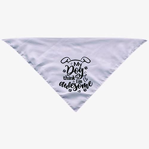 Ming Heng Funny Cute White Pet Dog Bandana Scarf,Dog Wedding Bandana,Pet Scarf Accessories for Dog Lovers Owner Gift