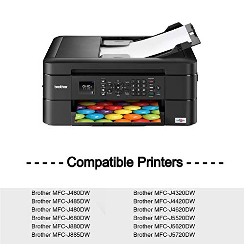 LC203 LC201 Ink Cartridges for Brother LC201XL LC203XL Ink to Work with Brother MFC-J460DW MFC-J480DW MFC-J485DW MFC-J680DW MFC-J885DW Printer (6BK 2C 2M 2Y, 12 Pack)