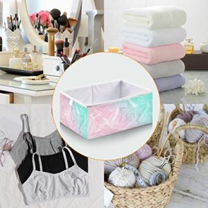 Kigai Cube Storage Bin Water Ripple Pink & Aqua Foldable Storage Basket Toy Storage Box for Home Organizing Shelf Closet Bins, 11 x 11 x 11-Inch