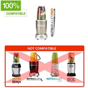 8 Pieces Replacement Parts Extractor Blade Compatible with Nutribullet Pro Blender 900 Series Premium Set of Blender Replacement Accessories with Mono-Wing and Cross Blade Replacement Sealing Gaskets