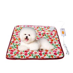 SMLJLQ 1Pc Pet Puppy Dog Cats 220V Warm Electric Heat Pad Heating Blanket Bed Mat Random Color