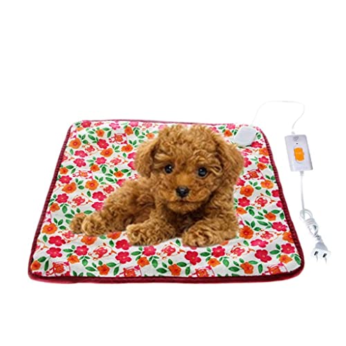 SMLJLQ 1Pc Pet Puppy Dog Cats 220V Warm Electric Heat Pad Heating Blanket Bed Mat Random Color