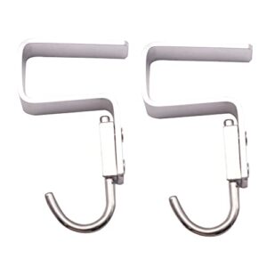 jfwuhap student desk space aluminium alloy nail-free hook 2 pack office bag hook clothes hook (2.6cm/1.02",suitable for 2.5 cm/0.98" thick plate.)