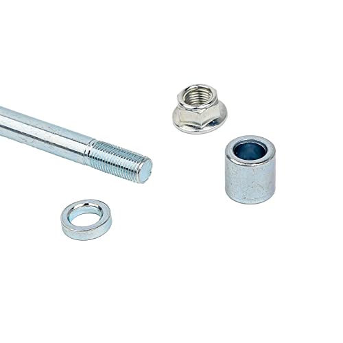 Mokuo 12mm 185mm Front Rear Axle with Bushing 5mm 20mm Fit for Motorcycle Pit Dirt Bike Moped Scooter QUAD ATV Mini Bike Parts